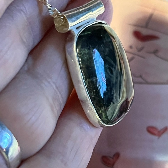 NEW Kambaba Jasper silver necklace - Picture 6 of 7